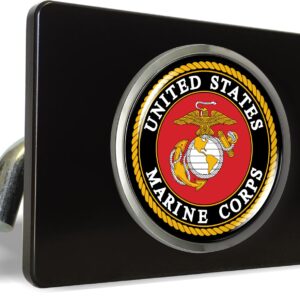 [Officially Licensed Product] - USMC Metal Trailer/Tow Hitch Cover with Emblem