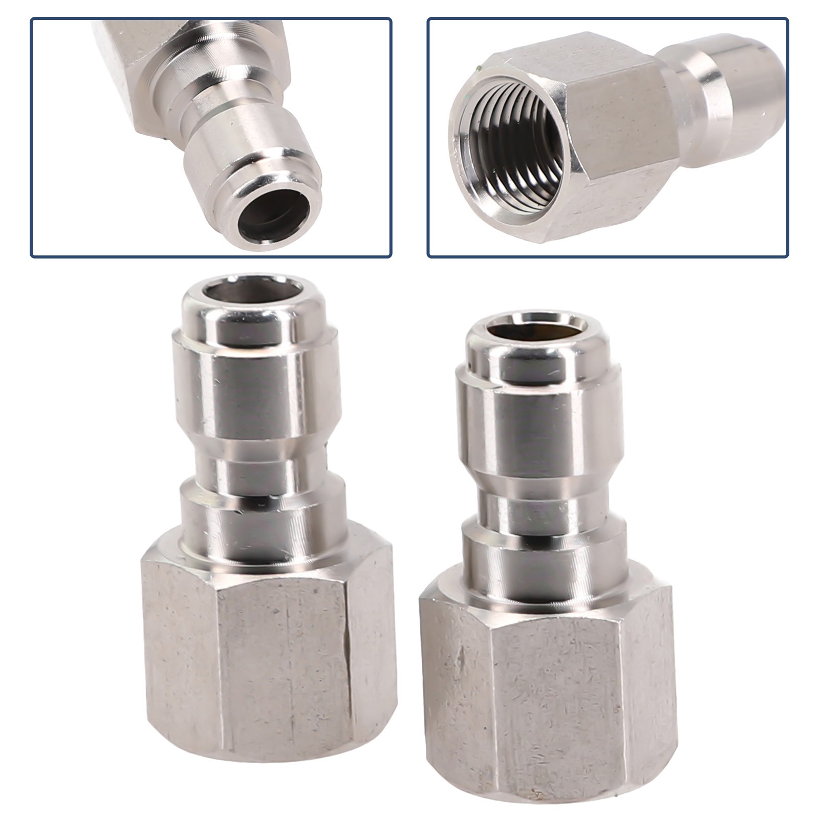 Pressure Washer Fittings Connect Accessories Connect Quick Stainless Steel - Image 5