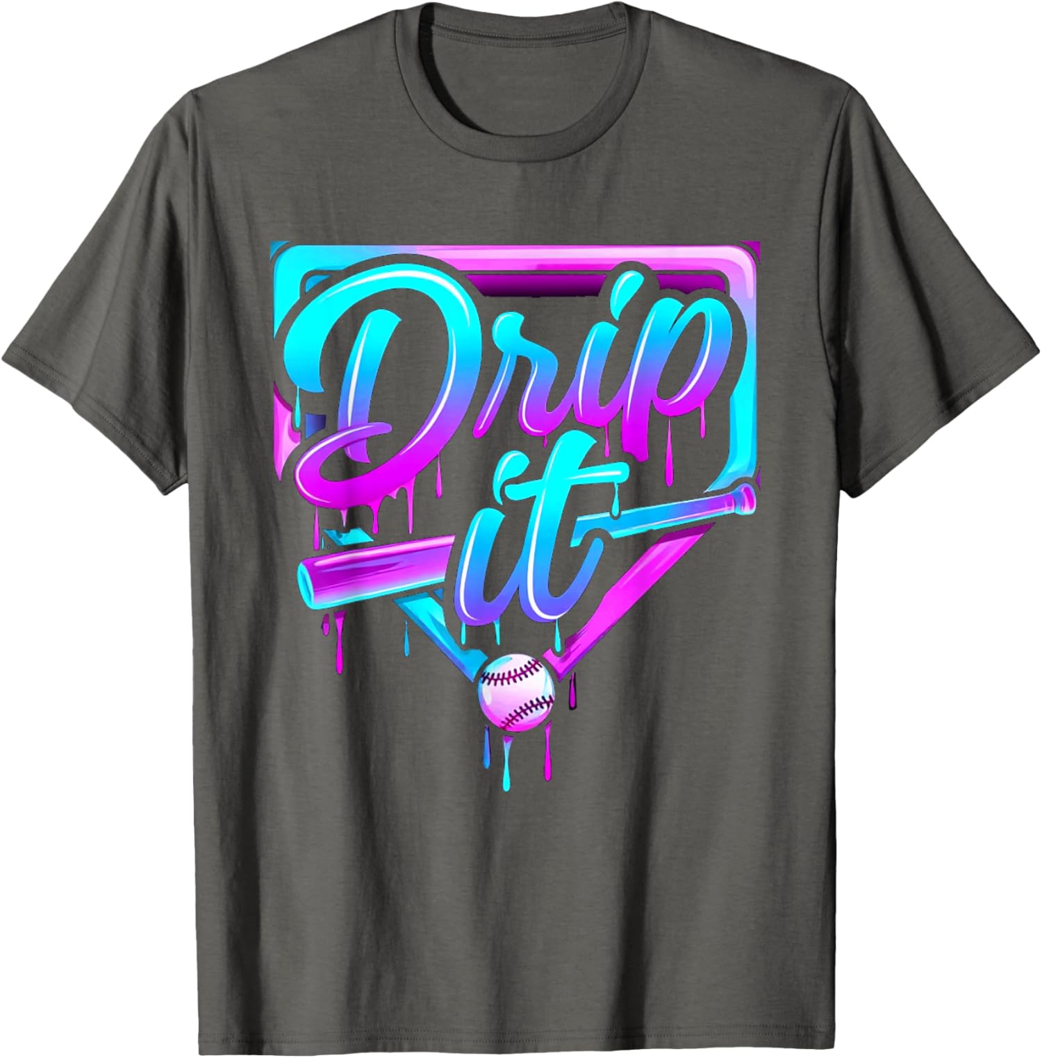 Baseball Lifestyle 101 Apparel Baseball Icecream Unisex T-Shirt - Image 4