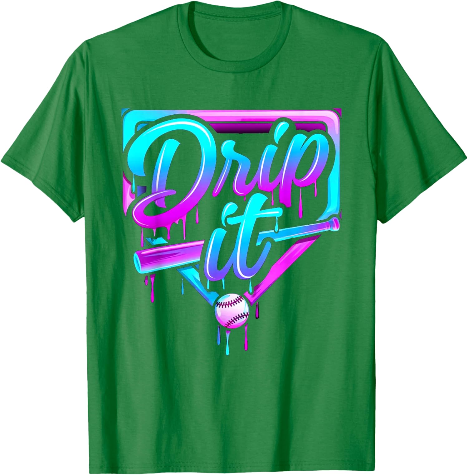 Baseball Lifestyle 101 Apparel Baseball Icecream Unisex T-Shirt - Image 5
