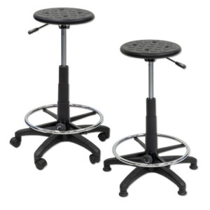 Polyurethane Round Seat -with foot rest surround (with castors)