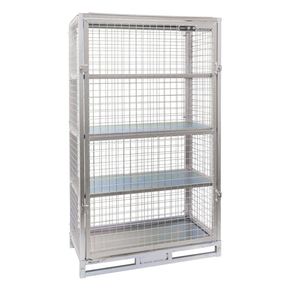 Mesh Storage Cage with shelves (Supplied Flatpacked) - Image 2