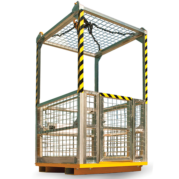 4 Person Crane Platform Cage (with mesh roof)