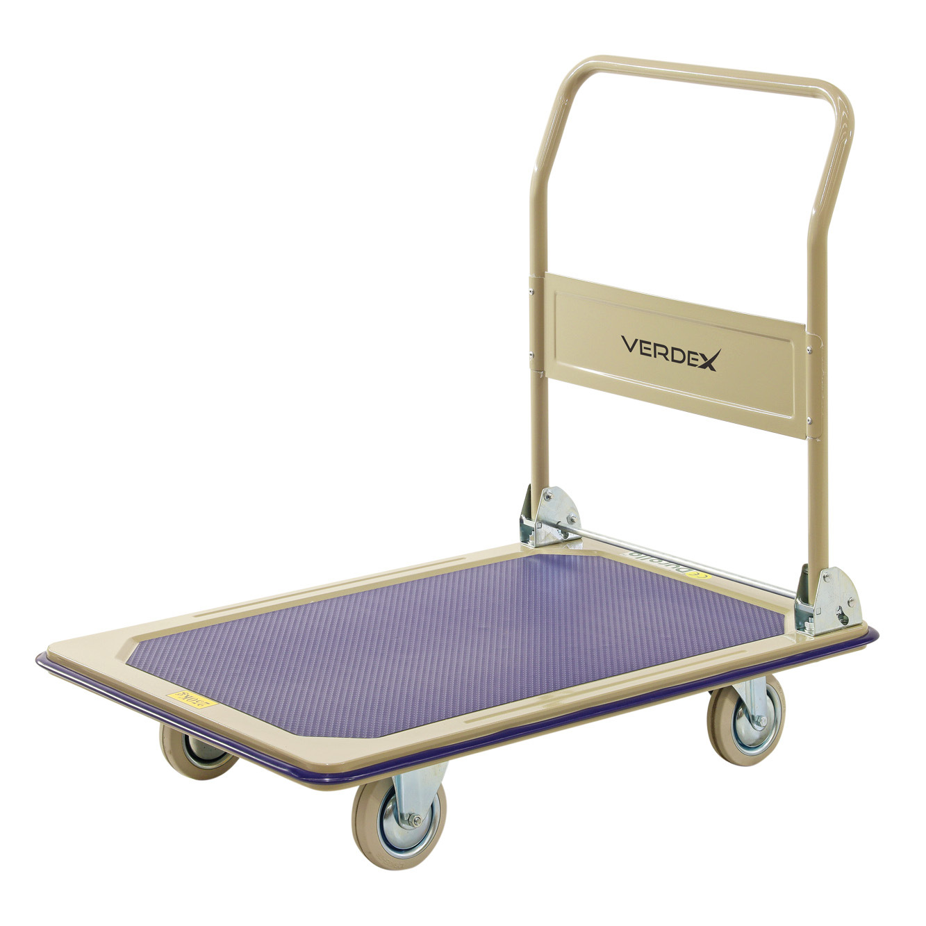 One Folding Handle Platform Trolley 740x480mm - Image 3