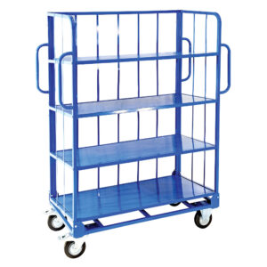Heavy Duty Sloping 4 Shelf Trolley - 1410mm wide