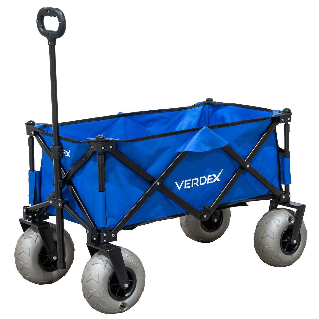 Folding Wagon Trolley with Beach Wheels - Image 3