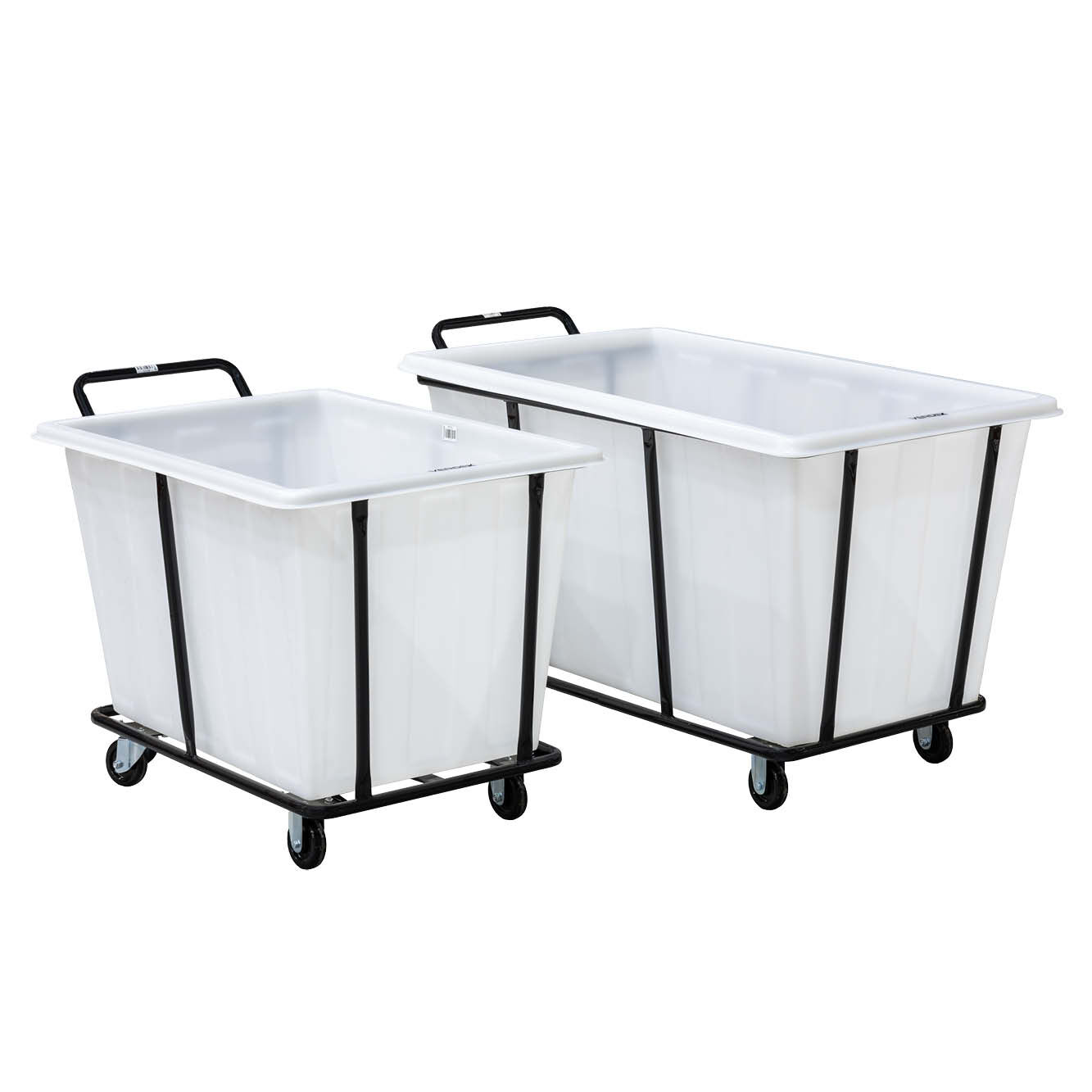 280L Plastic Bin Trolley - White (Includes Bin) - Image 2