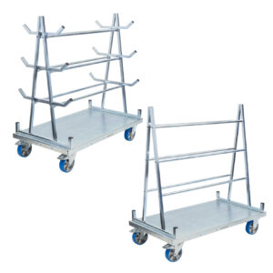 A Frame Panel Cart (Polyurethane Castors)