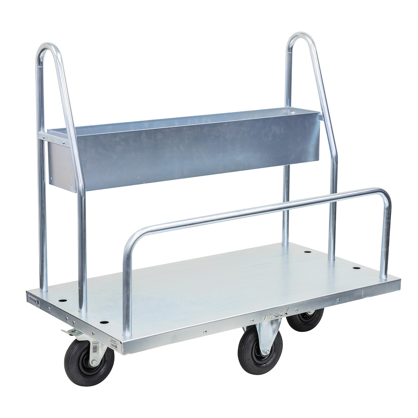 Transport Trolley with Storage Tray (Flat Free Castors) - Image 2