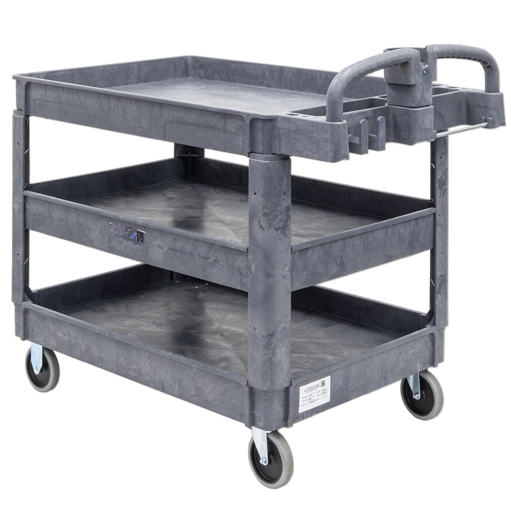 3 Tier Plastic Utility Cart (with Ergonomic Handle) - Image 7