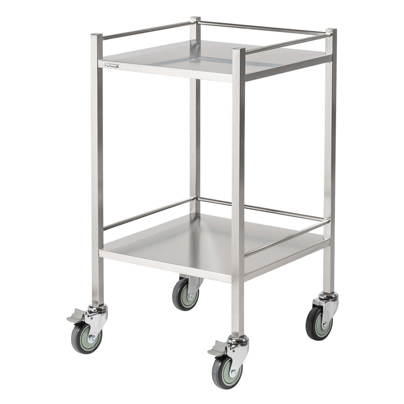 Single Stainless Steel Instrument Trolley (with Rails & No Drawer) - Image 5