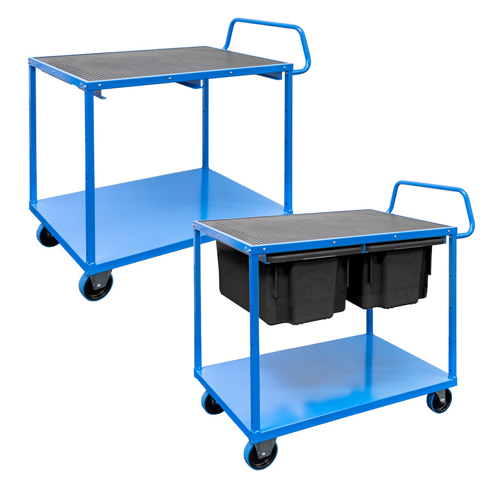 2 Tier Rubber Top Trolley - Image 8