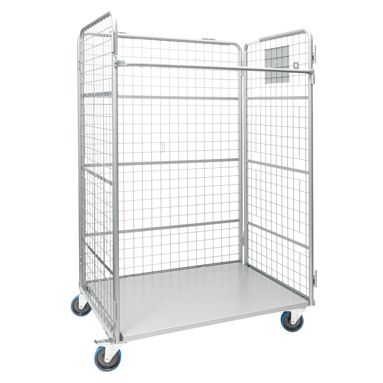 Heavy Duty 3-Sided Mesh Cage Trolley (shelves sold separately)