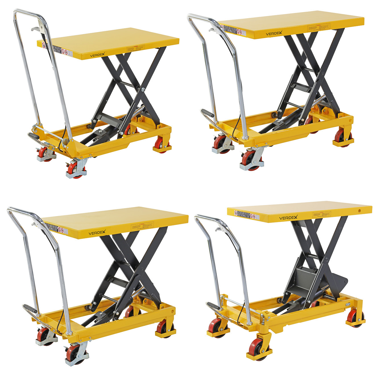 Scissor Lift Trolley 700x450mm (150kg capacity) - Single Scissor