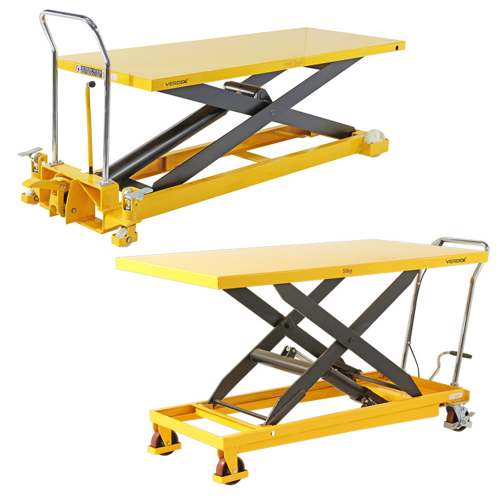 Extra Large Scissor Lift Trolley 810x1600mm (500kg capacity) - Image 4