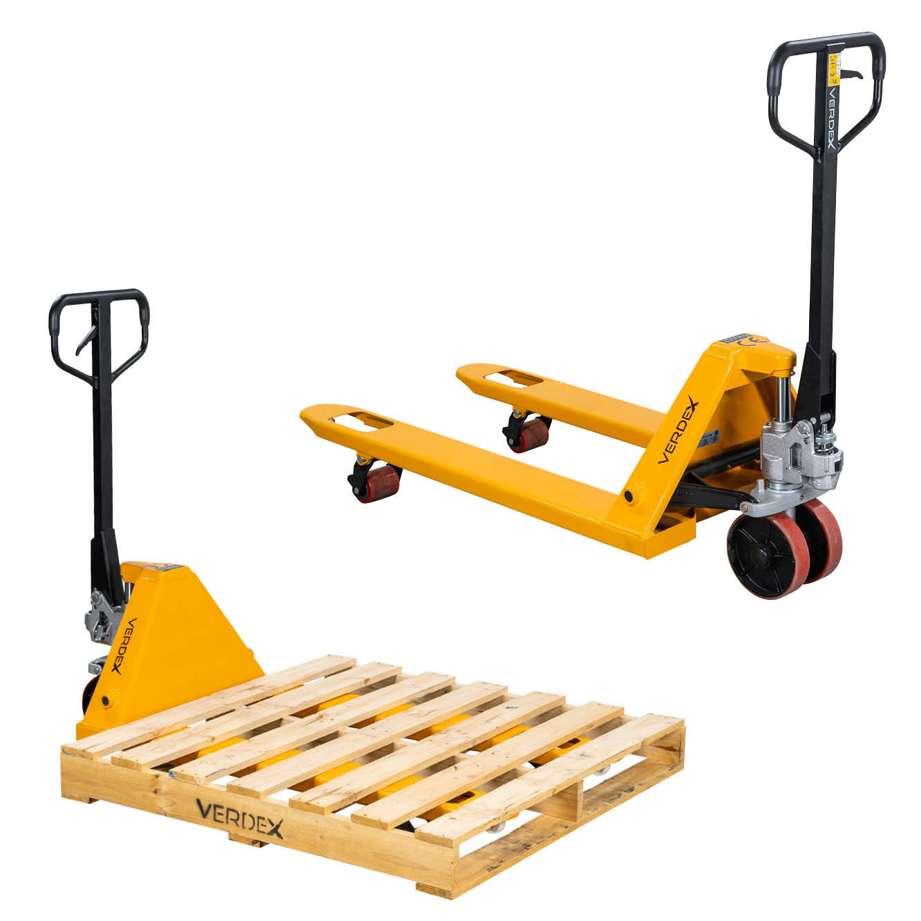 Standard Size Pallet Truck - 685mm wide (POLY WHEELS)