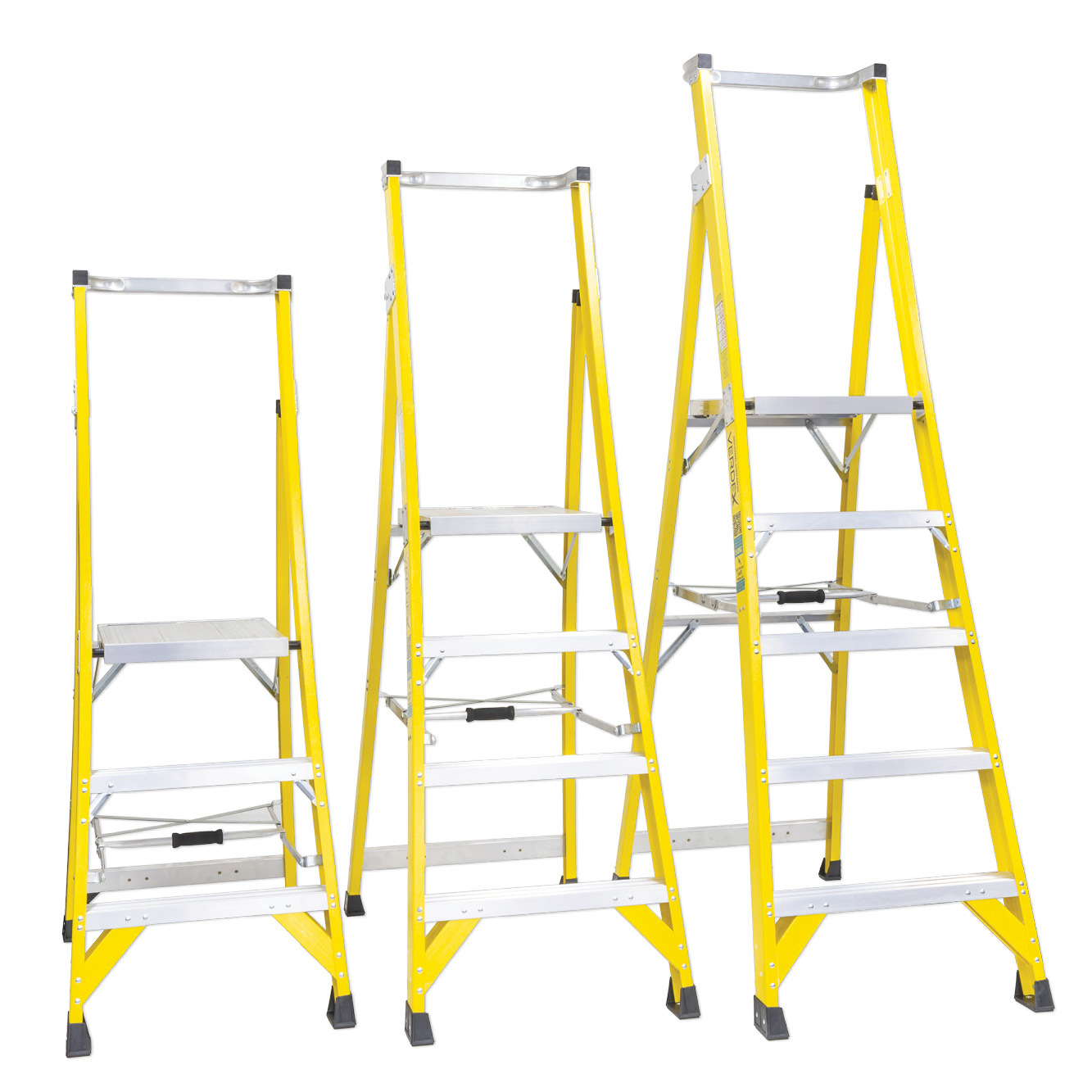 Fibreglass Industrial Platform Ladder 3 step (900mm platform height) - Image 7