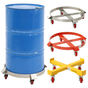 Drum Dollie (suits 210 Litre drums) - Powdercoated