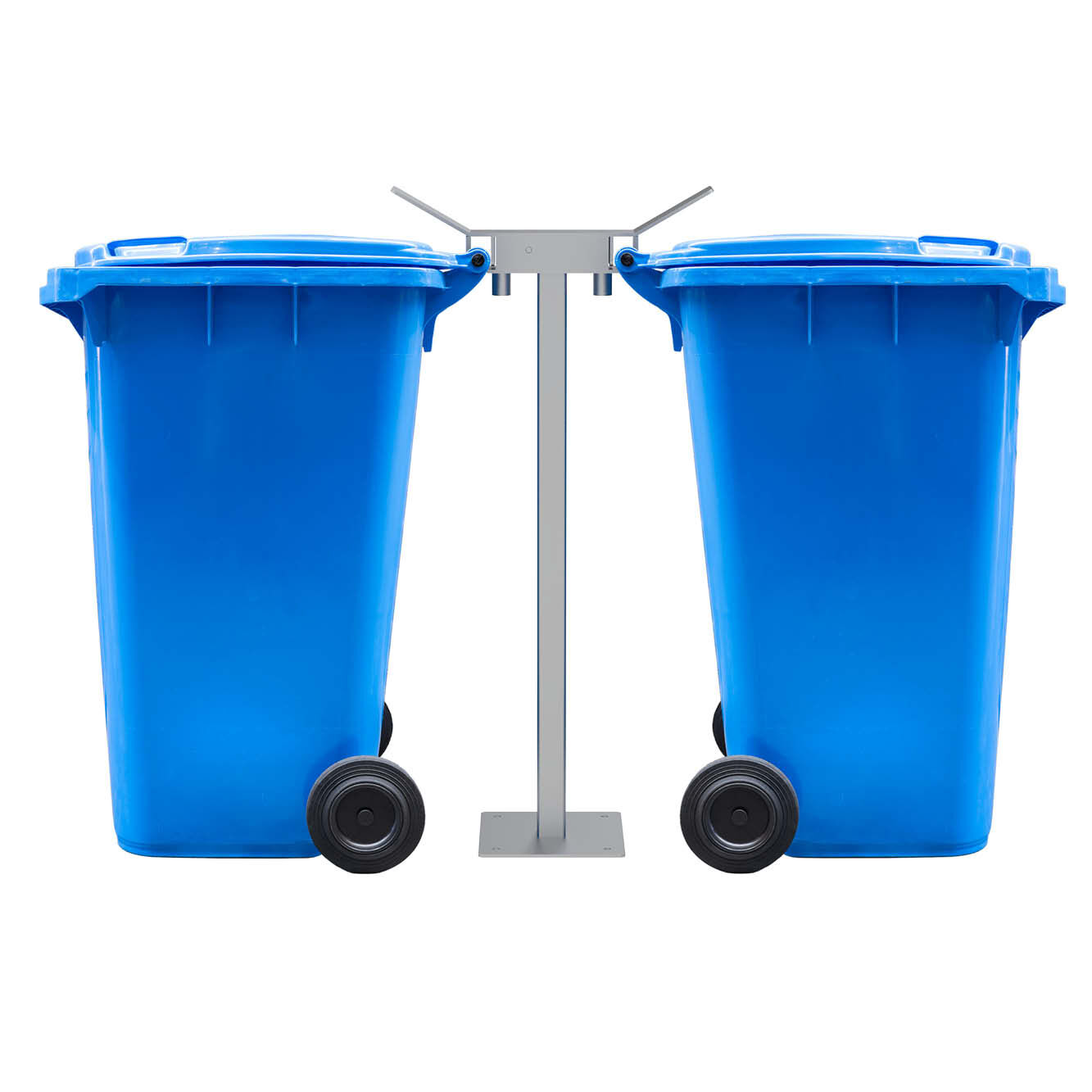 Double Wheelie Bin Stand with Base Plate (120L) - Image 7