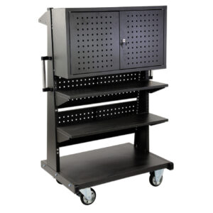 Mobile Panel Cart With Storage Cabinet (Clearance)