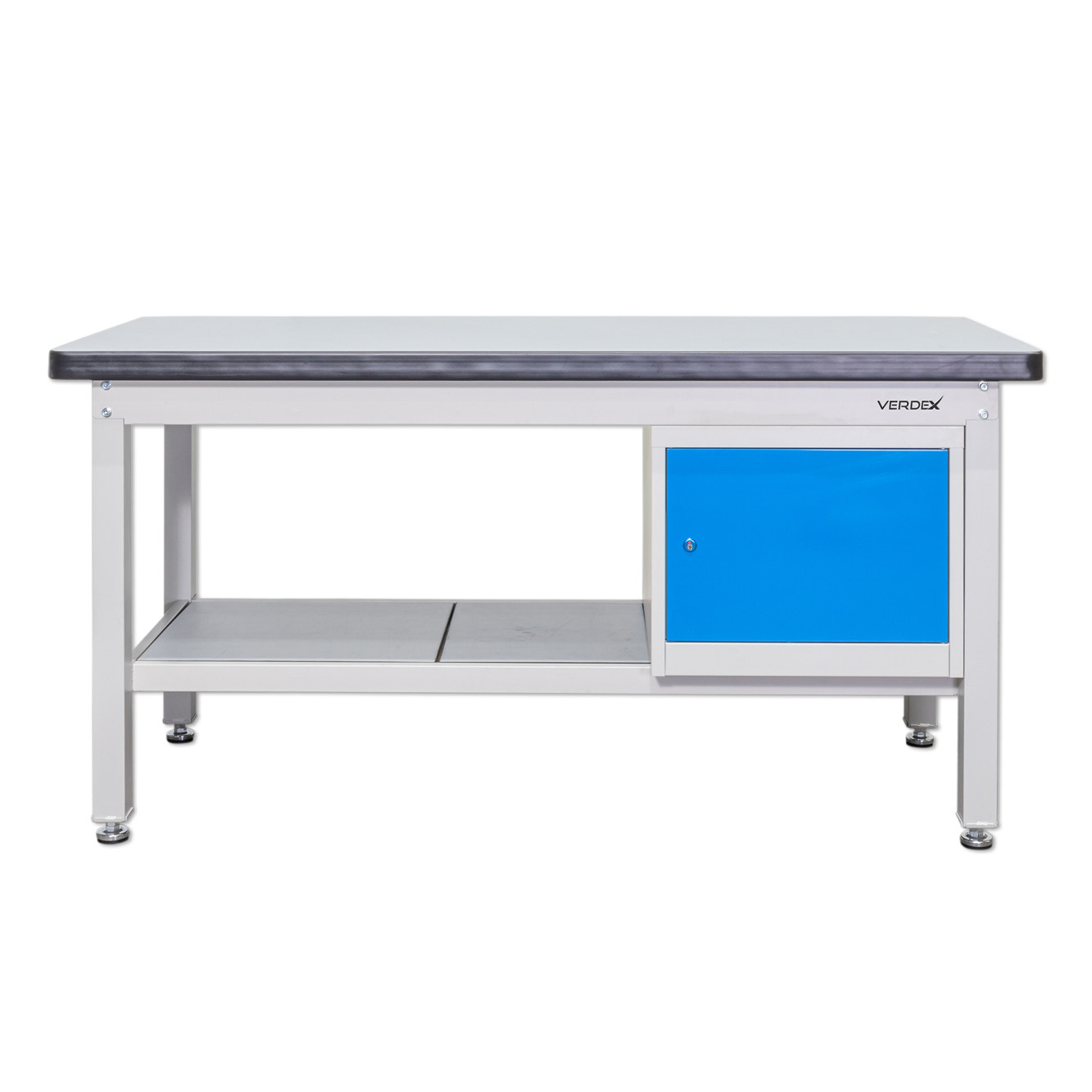 1800mm Industrial Work Bench with Lockable Cupboard - Image 3