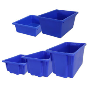 No. 4 Bins 430x323x127mm (LxWxD) - 13.5L capacity -BLUE