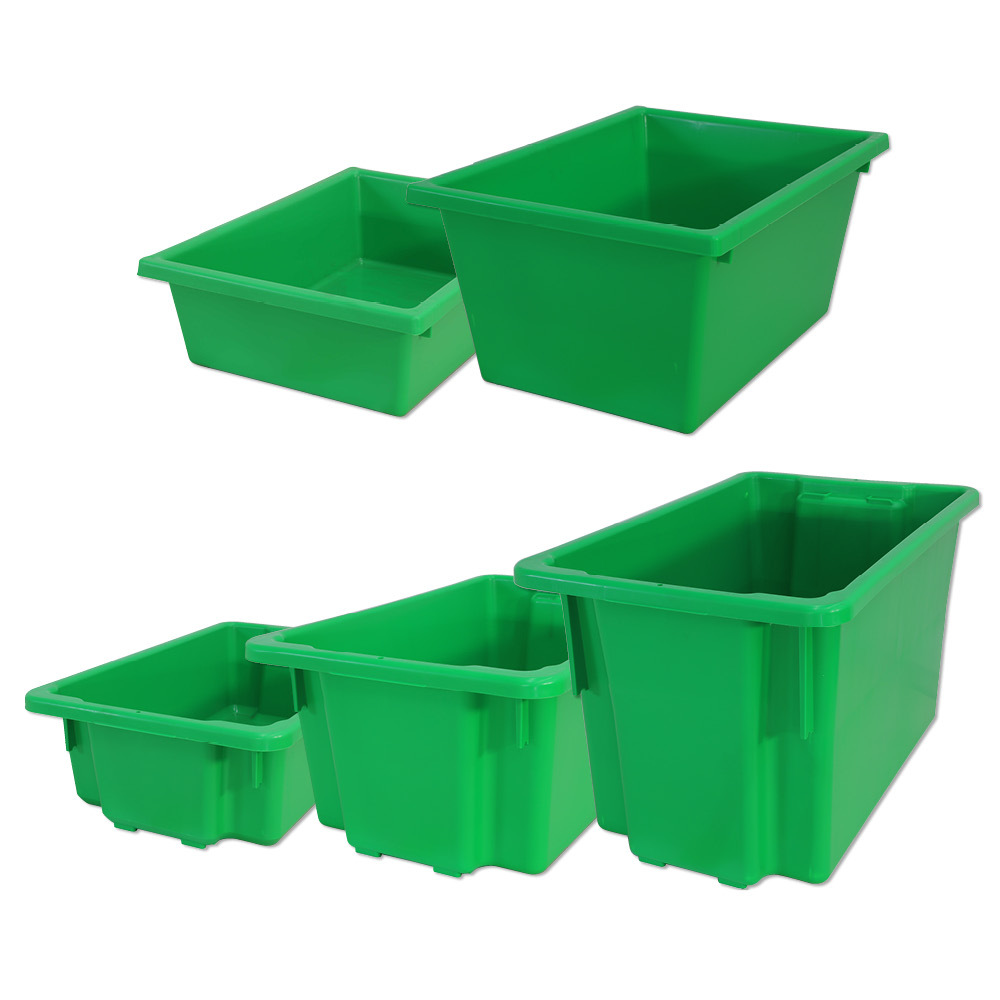 No. 4 Bins 430x323x127mm (LxWxD) - 13.5L capacity -GREEN