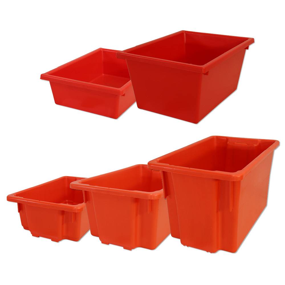 No. 4 Bins 430x323x127mm (LxWxD) - 13.5L capacity -RED - Image 8
