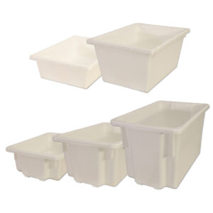 No. 4 Bins 430x323x127mm (LxWxD) - 13.5L capacity -WHITE