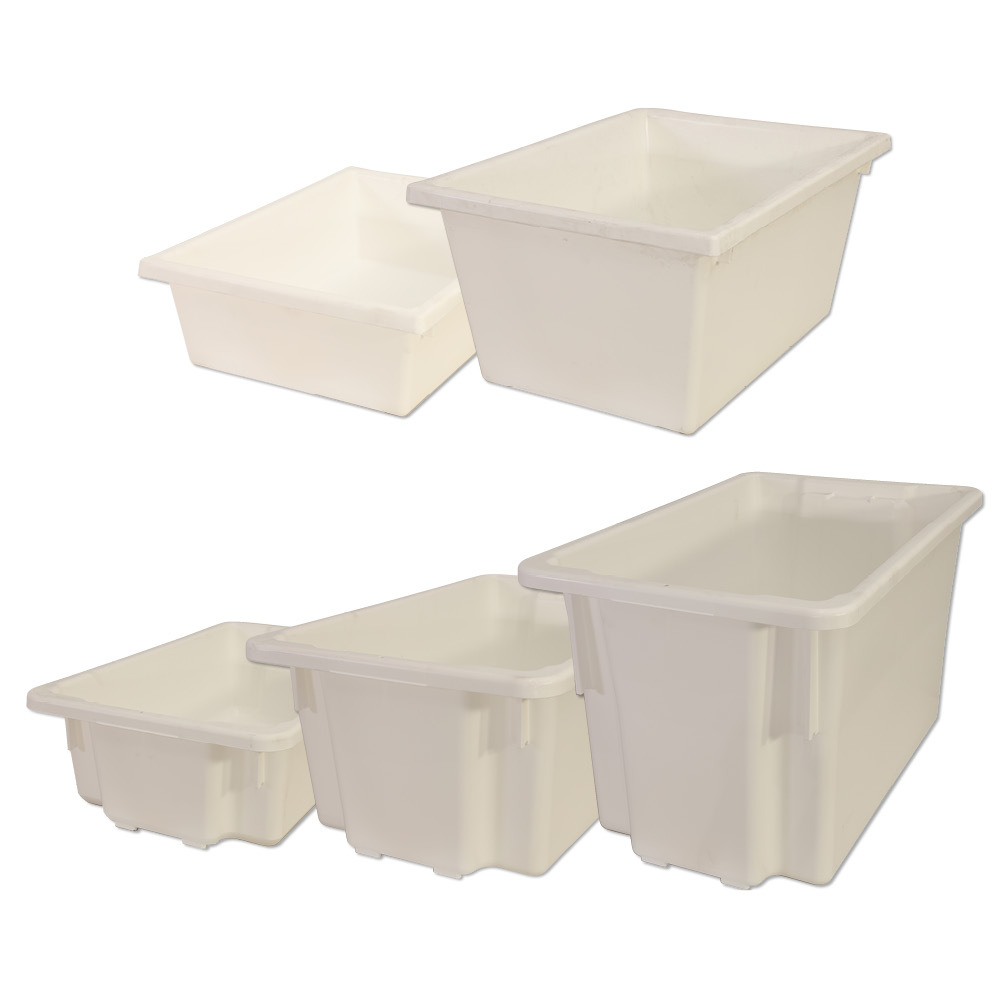 No. 4 Bins 430x323x127mm (LxWxD) - 13.5L capacity -WHITE - Image 5