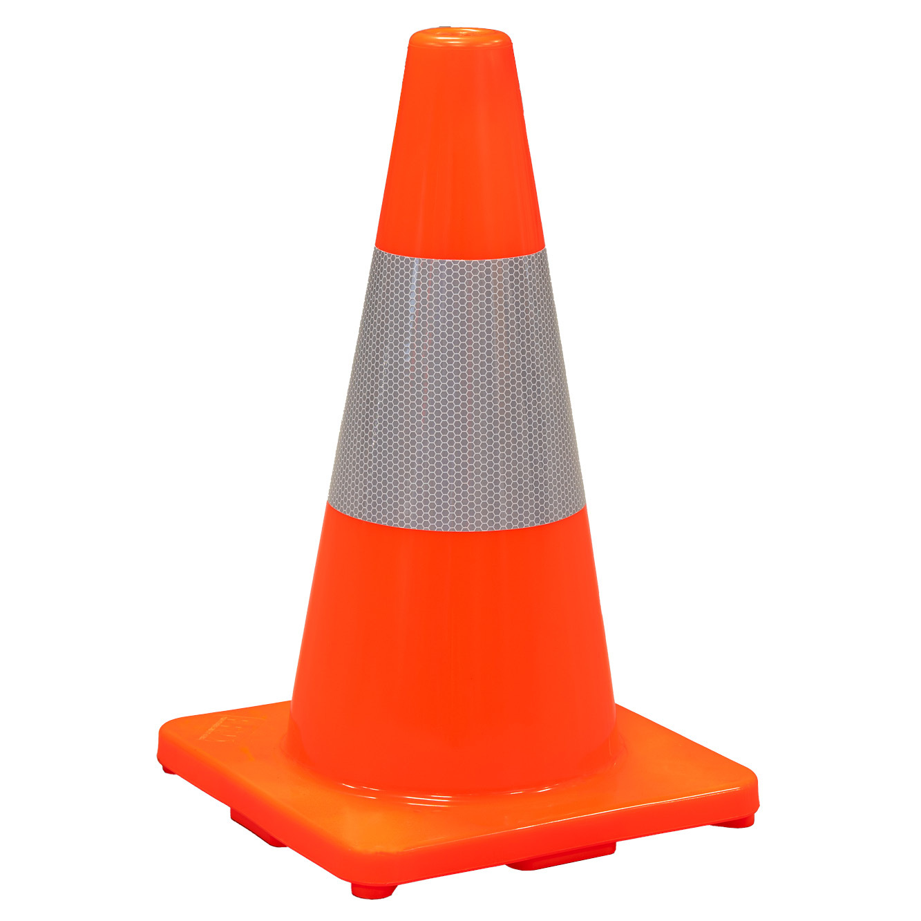 Traffic Cone with Reflective Tape - 450mm high - Image 3
