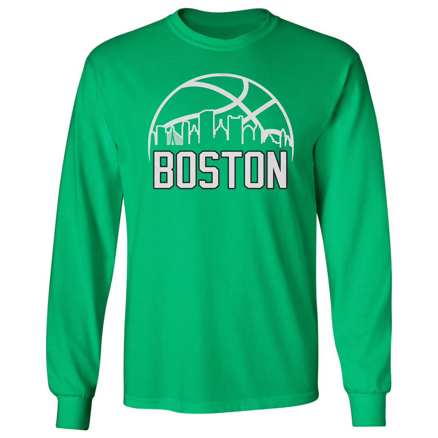 Team City Apparel Cityscape Skyline - Basketball Fans Long Sleeve Tshirt - Image 4