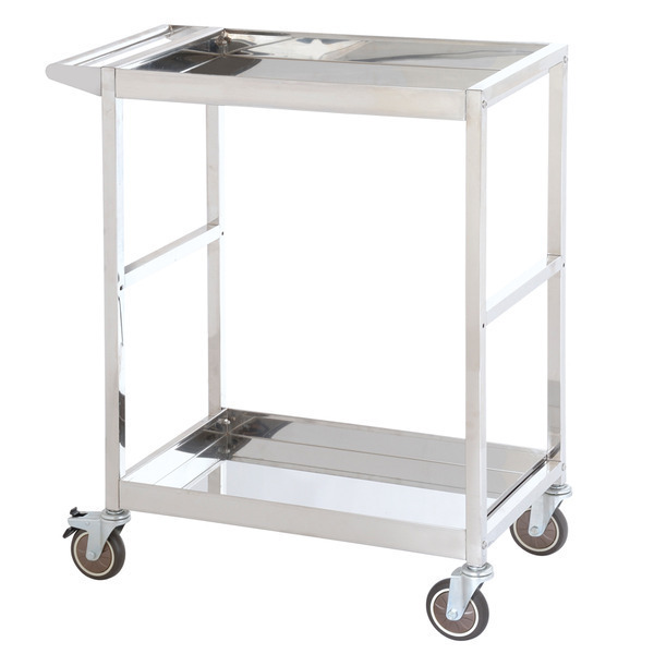 2 Tier Stainless Steel Trolley - Image 2
