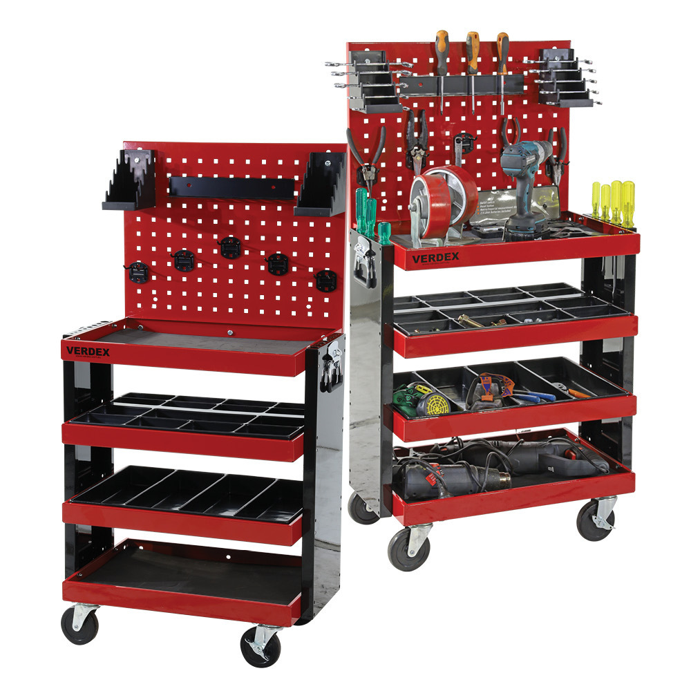 Quad Deck Tool Cart (with tool board) - Image 2