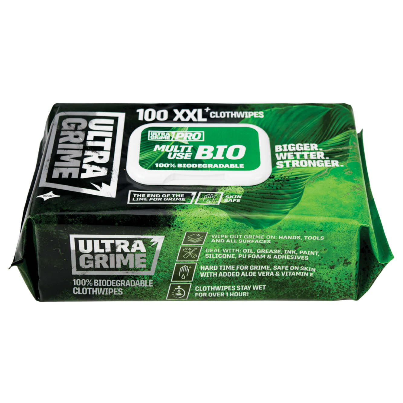 UltraGrime Pro Multi-Use Bio Wipes (100 Wipes per pack) - Image 2