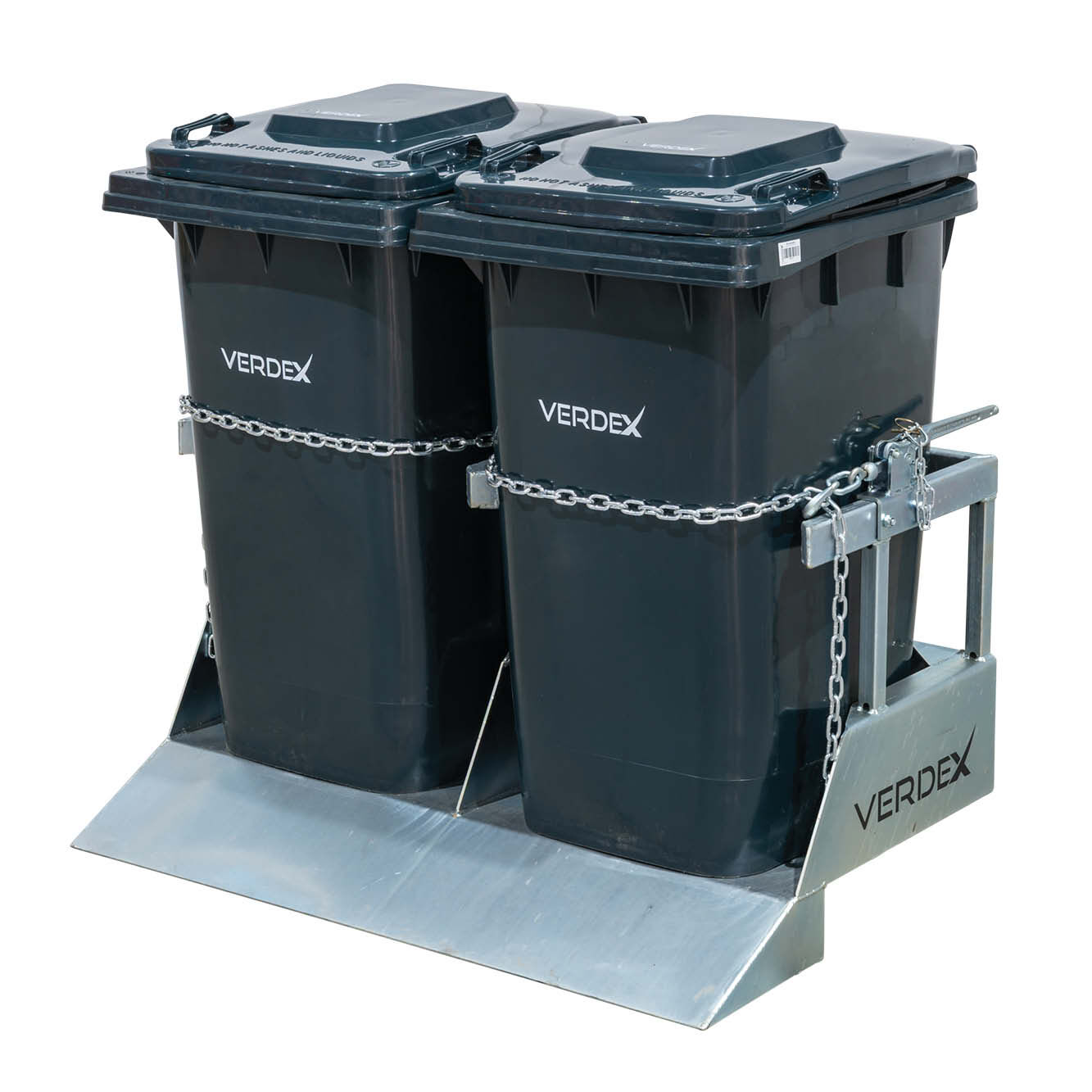 Double Wheelie Bin Tipper Forklift Attachment - Image 7
