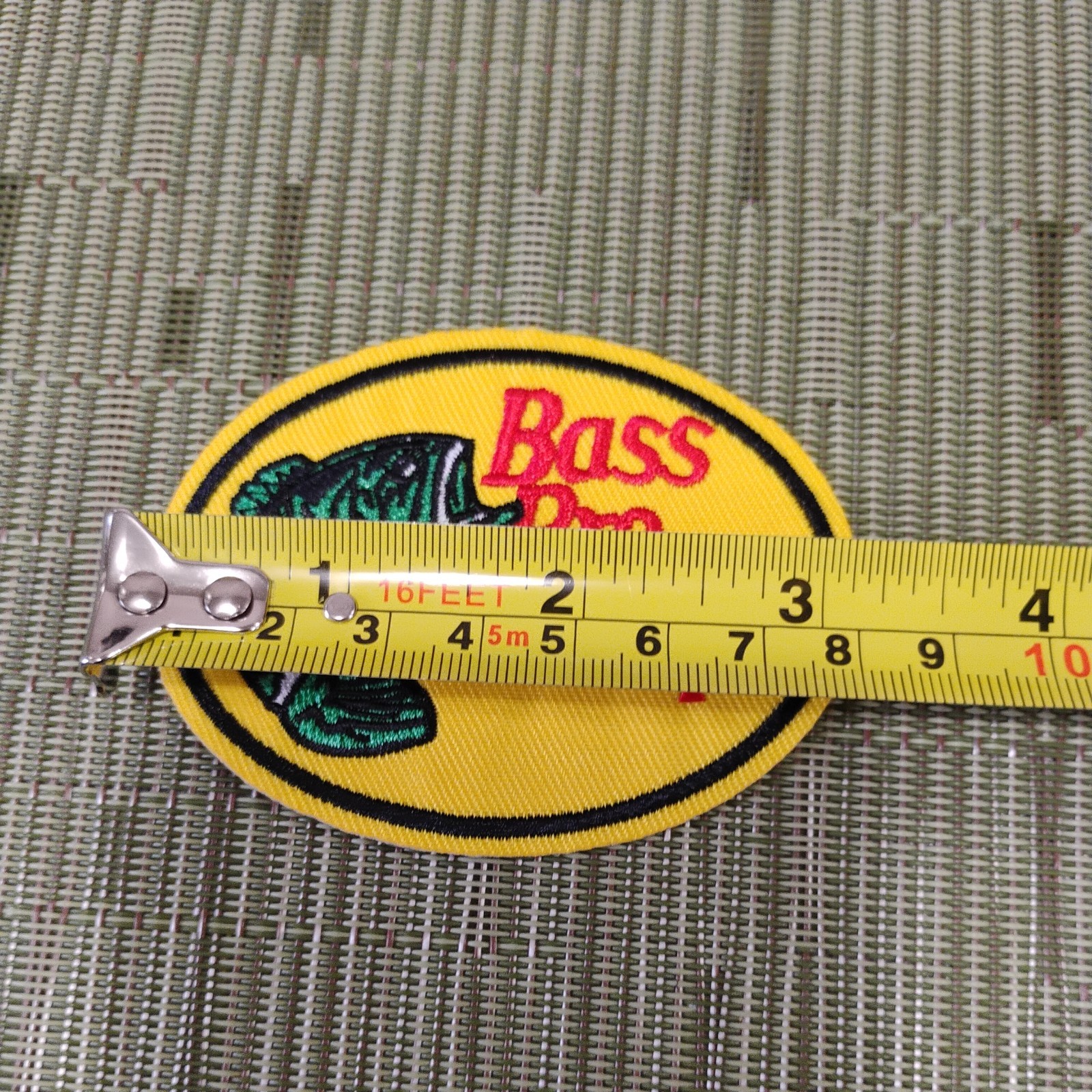 Bass Pro Shop Fishing Tackle Lure Embroidered Iron On Patch 3.5" x 2.25" - Image 2