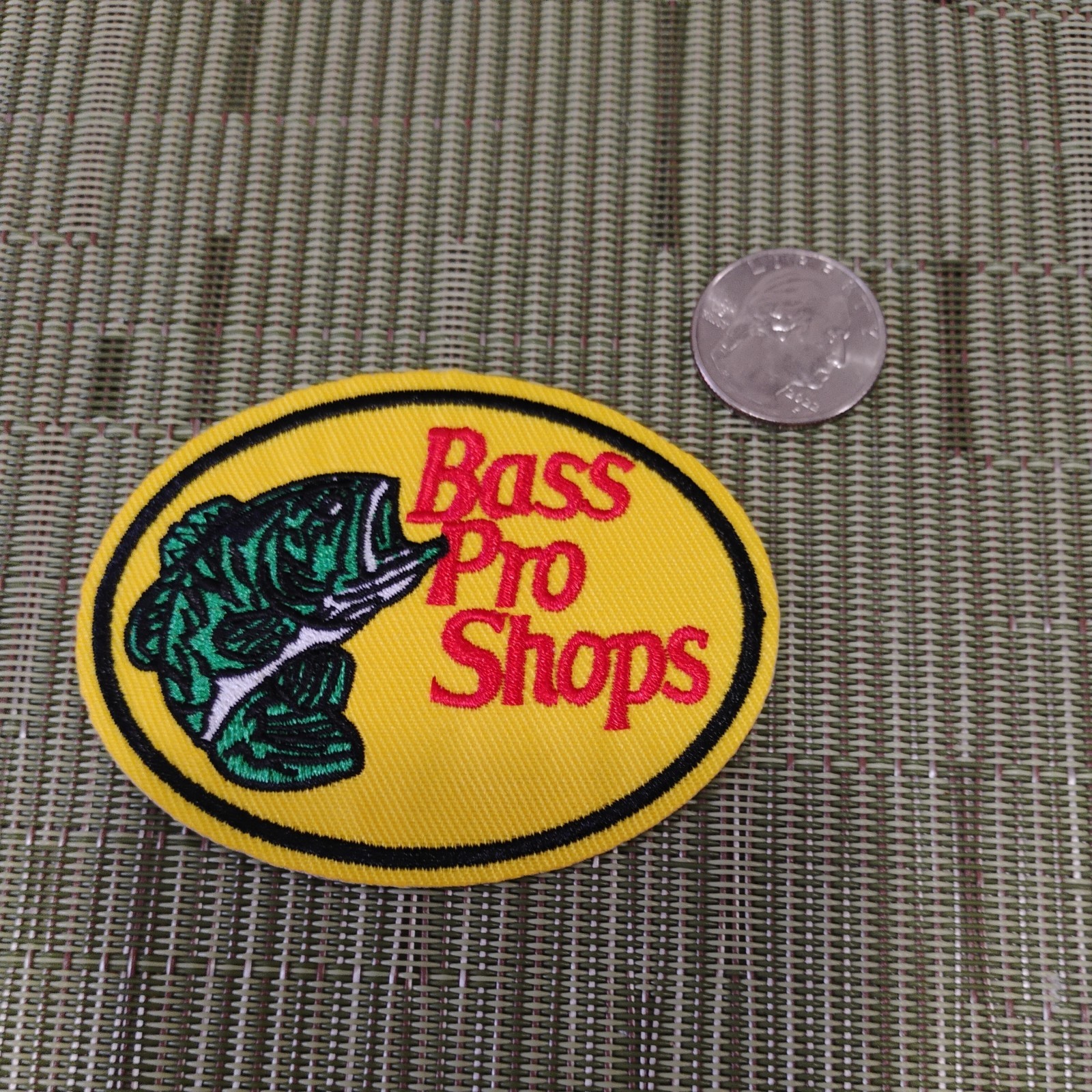 Bass Pro Shop Fishing Tackle Lure Embroidered Iron On Patch 3.5" x 2.25" - Image 4