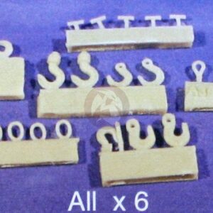 Resicast 1/35 Various Hooks (Lifting, Rigging, Tackle, Round, Shank, etc) 354003
