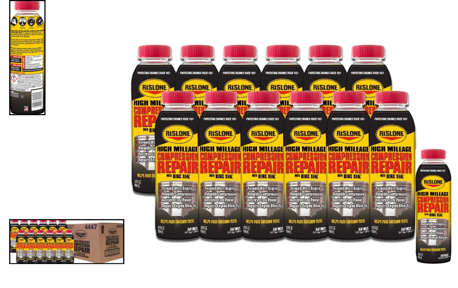 Engine Revival Solution: 16.9 oz High Mileage Compression Repair - 12 Bottles - Image 2