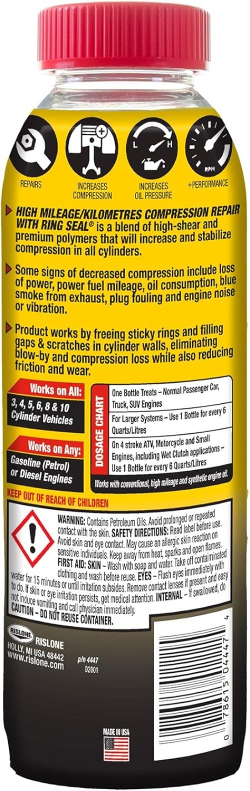 Engine Revival Solution: 16.9 oz High Mileage Compression Repair - 12 Bottles - Image 5