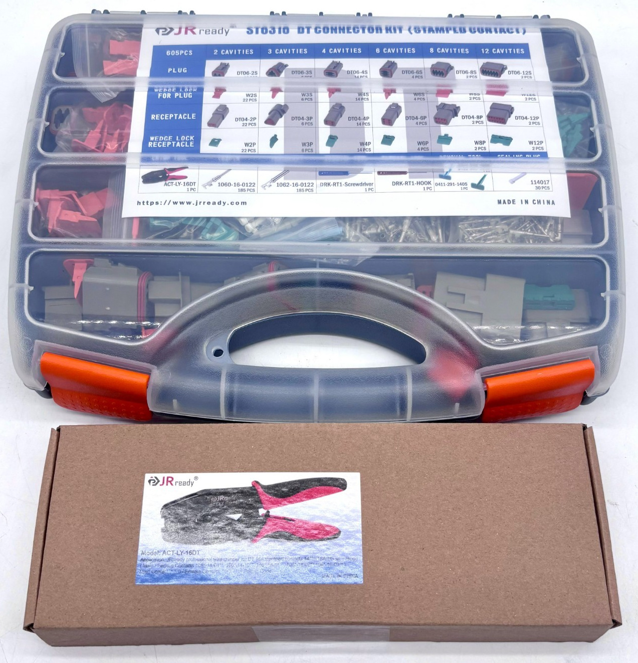 JRready ST6316 DT Deutsch Connector Kit With Hard Case - (605 Pieces) - Image 2