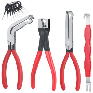 4 Pieces Electrical Disconnect Pliers for Cars, Automotive Electrical Plug wi