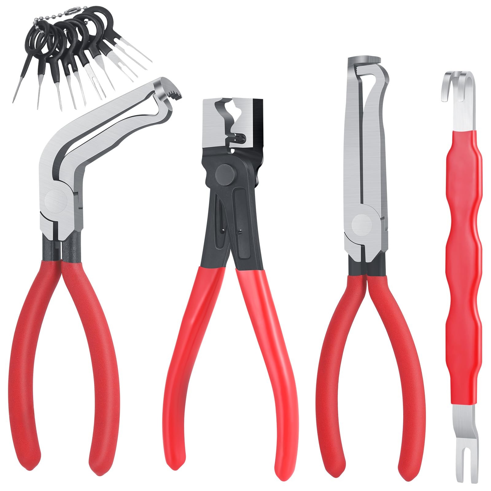 4 Pieces Electrical Disconnect Pliers for Cars, Automotive Electrical Plug wi