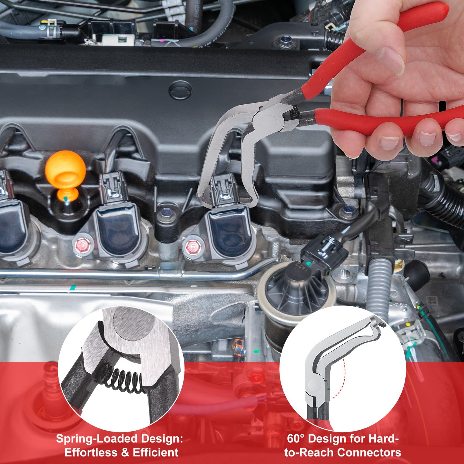 4 Pieces Electrical Disconnect Pliers for Cars, Automotive Electrical Plug wi - Image 4