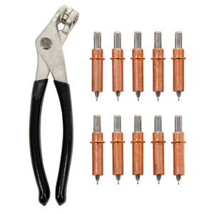 1/8" CLECO Tool Kit - 10 Cleco Fasteners + Pliers - Roofing, Hotrod, Sheet Metal
