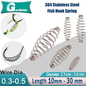 Single Circle Fish Hook Spring Fishing Hooks Fly Fishing Chub Tackle S M L Size