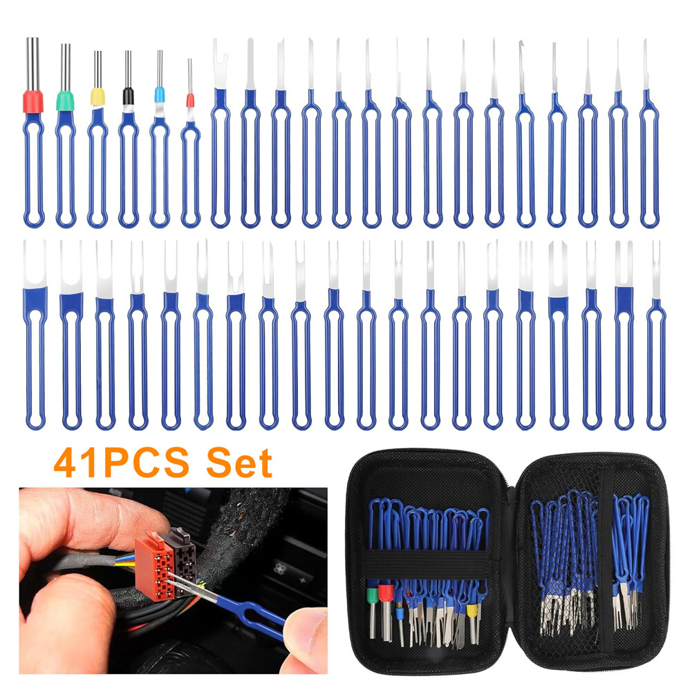 1.0mm Heavy Duty Terminal Removal Tool 41Pcs Kit, Depinning Tool for Car - Image 2