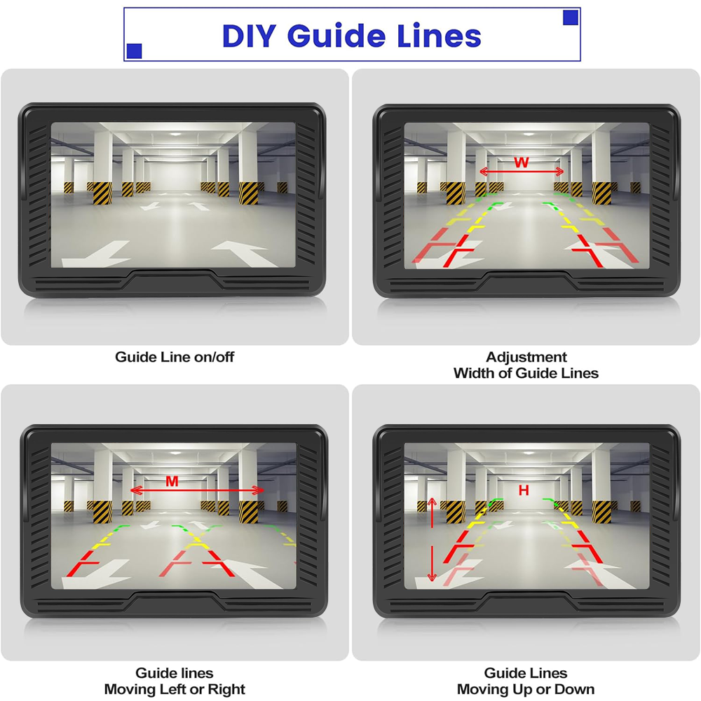 Wireless Car Rear View Backup Camera Reverse HD Parking NightVision 4.3" Monitor - Image 4