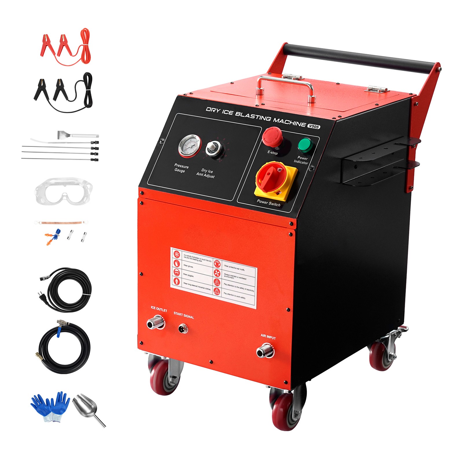 Dry Ice Blasting Machine 11LBS / 5KG Capacity Dry Ice Cleaning Machine